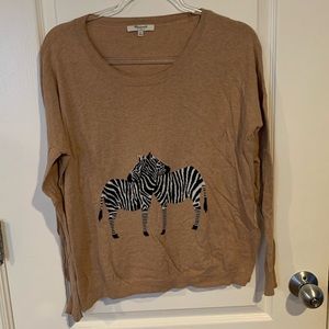 Madewell zebra sweater
